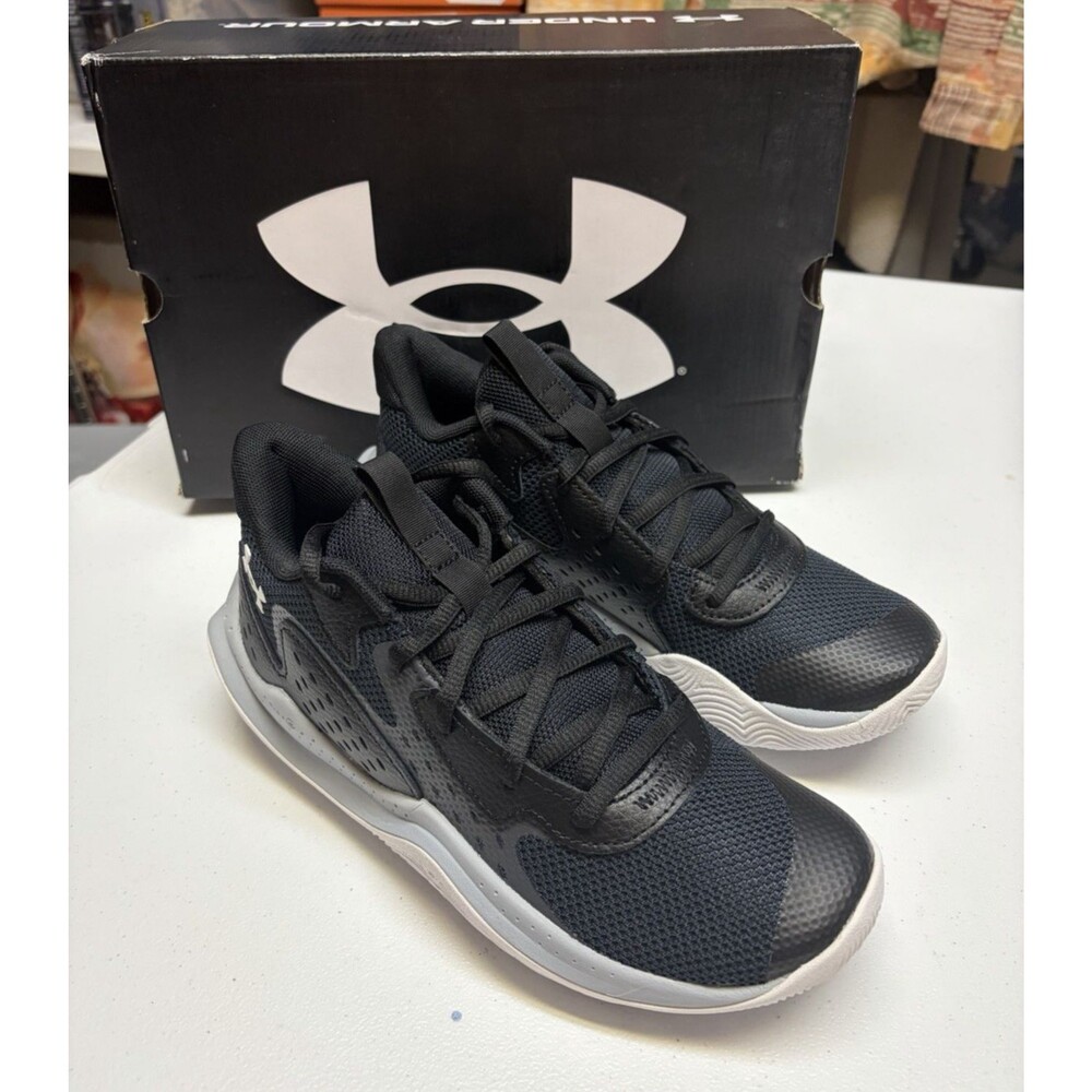 Under Armour GS Jet ‘24 Black Youth 6 Basketball Sneakers New in Box